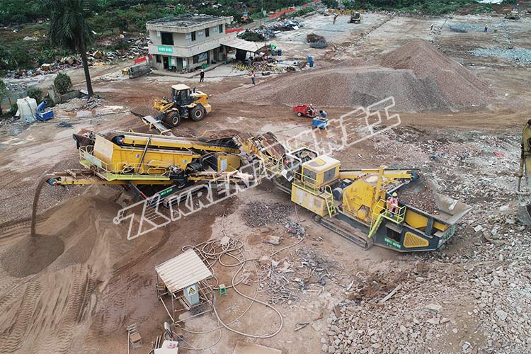 移動破碎站如何破碎篩分建筑垃圾？